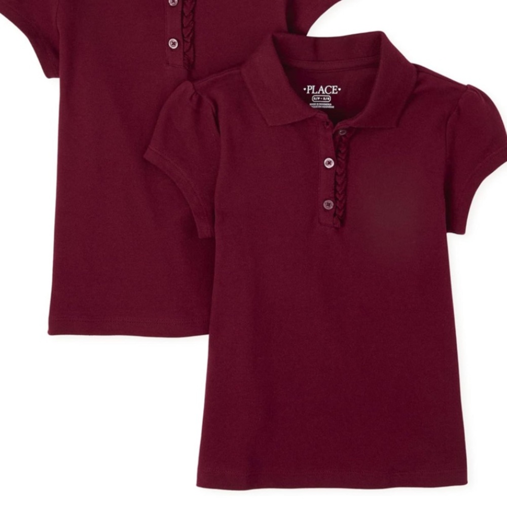 The Children Place Kids Maroon Polo Shirt